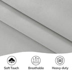 Vatge Privacy French Door Curtain - Thermal Insulated Self Adhesive Blackout Door Curtains with Tieback, 1 Panel, W25 x L54, Silver Grey - Image 5
