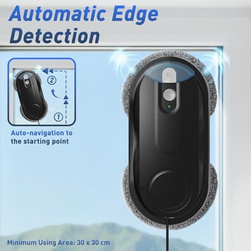KKI Window Cleaning Robot with Dual Spray for High-Rise Windows,Black - Image 5