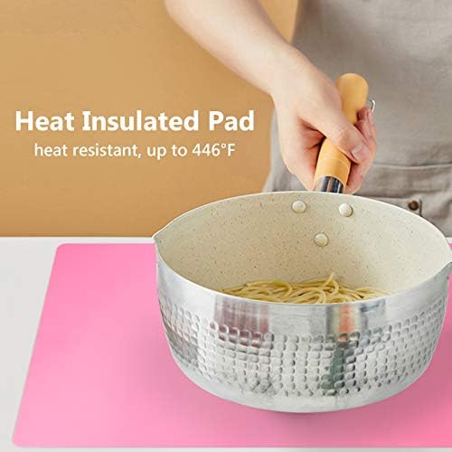 Gartful Extra Large Silicone Mats for Countertop, 28" by 20" Multipurpose Mat, Counter Table Protector, Desk Saver Pad, Placemat Nonstick Nonskid Heat-Resistant Pad, Pink - Image 5