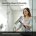 Telescopic 2‑in‑1 Window & Shower Squeegee with Scrubbing Pad - Image 5