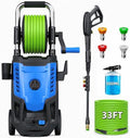 2026 New Electric Pressure Washer 4800 PSI 4.0GPM High Power Washer with 33ft Hose Reel,4 Nozzles and Foam Cannon for Cars/Home/Driveways/Patios/Fences, Blue by ImdotDirect