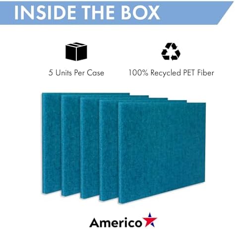 Americo Manufacturing 40041420 Blue Cleaner Floor Scrubbing Pad Rectangle (5 Pack), 14" x 20" - Image 3