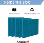 Americo Manufacturing 40041420 Blue Cleaner Floor Scrubbing Pad Rectangle (5 Pack), 14" x 20" - Image 3