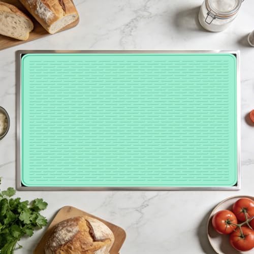 LONGKING Stove top Cover for Electric Stove - Silicone Stove Mat for Glass Top Stove, Range Covers for Electric Stove, Aqua, 30"x21" (Standard) - Image 2