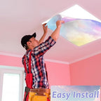 8 Pcs Fluorescent Light Covers with 80 Magnets Decorative for Classroom Ceiling Light 4 x 2 Feet Magnetic Light Covers Filter Easy Install for Office Hospitals & Home Drop Ceiling Supplies(Rainbow ) - Image 5