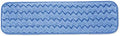 Rubbermaid Commercial Products Mop Head for Microfiber Damp Mop, 18-Inch, Blue, Heavy-Duty Single Sided Cleaning Cloth for Hardwood/Tile/Laminated Floors in Kitchen/Lobby/Office by RubbermaidCommercialProducts