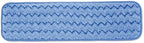 Rubbermaid Commercial Products Mop Head for Microfiber Damp Mop, 18-Inch, Blue, Heavy-Duty Single Sided Cleaning Cloth for Hardwood/Tile/Laminated Floors in Kitchen/Lobby/Office by RubbermaidCommercialProducts