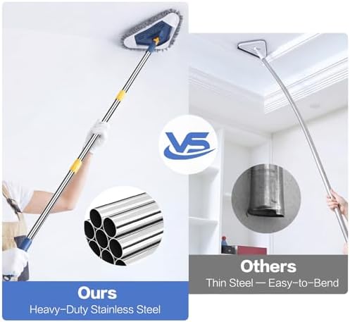 80" Wall Cleaner Mop with Long Handle, Ceiling Cleaner Tool, 5-in-1 sunoyar - Image 4