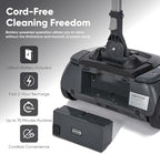 Battery Powered Walk Behind Mini Automatic Floor Scrubber Machine – Compact & Portable, 14” Cleaning Width, 75-Minute Runtime, 350 RPM – Ideal for Small Commercial Spaces, Offices, Retail & More - Image 6