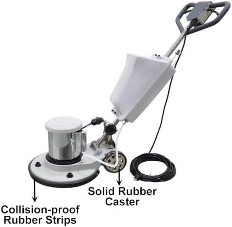 TECHTONGDA 6-Head Electric Stone Floor Grinding & Polishing Machine 16.9" Grinding Width Wet & Dry Dual-use 175 RPM/min with 12L Water Tank for Home Renovation Remodeling Garages Cleaning 220V - Image 7