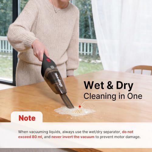 Shop-Vac Wet/Dry Handheld Vacuum Cordless, Wall-Mounted Hand Vac, Black - Image 4