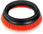 HHQ Commercial Scrub Brush for Orbital Floor Scrubber, Compatible with Oreck Orbiter XL ORB550MC, Bissell BGEM9000, 12" Diameter, Heavy-Duty Brush, Orange - Image 4