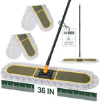 36" Commercial Dust Mop for Floor Cleaning with 1 Refill, 60.5 Inch by Ylebs