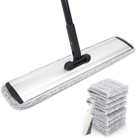 Flat Mop 24inch Heavy Duty Microfiber Wet Mop Commercial Mop by Yourhouseworkhelper