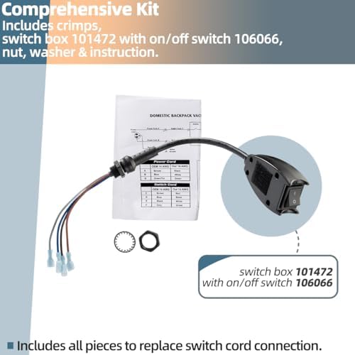 101610 Switch Cord Compatible with Pro Team Backpack Vacuum Parts - Image 3