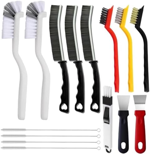 15pcs Crevice Cleaning Brush, Hard Bristle Scrub Brushes Tools, Multifunctional Grout Brush for Home by Unknown