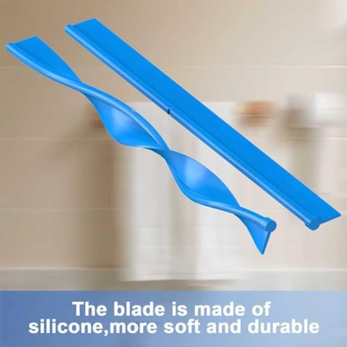 Shower Squeegee for Glass Doors, Squeegee with Long Handle, Telescoping Squeegee for Shower, Extendable Window Cleaner Tool for Car Windows, Tile Walls, Sliding Door, Shower Glass Door - Image 6