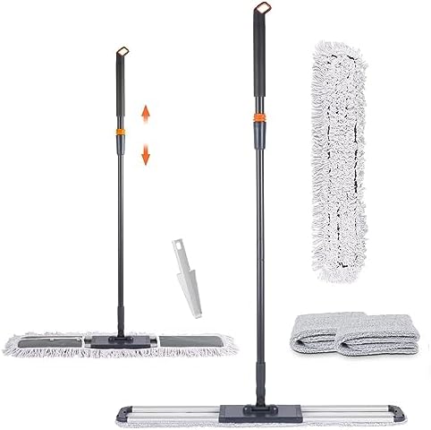 Large Dust Mop Wet Mop with 36 inch Mop Cloth for Commercial Industrial Use by YOUSHANGJIA