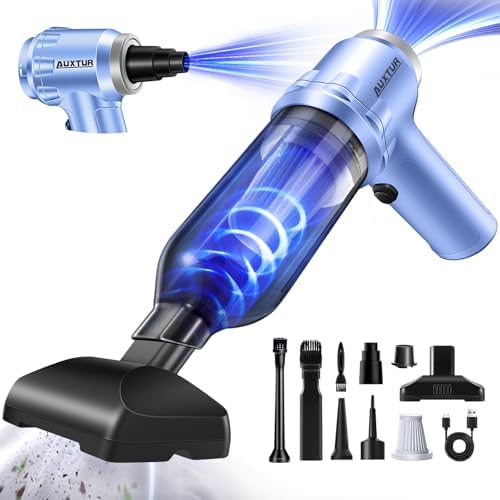 Portable Cordless Handheld Vacuum Cleaner with 15000PA & Air Duster by NEWHOUSEHOLDTOOLECOLOGY