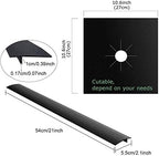 MSDADA Stove Covers, 8 Pcs 0.2 mm 10.6" x 10.6" Gas Range Protectors with 2 Pcs 21” Silicone Gap Cover Keep Stove Clean, Double Thickness, Reusable, Non-Stick, Easy to Clean - Image 4