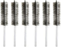 HARFINGTON 6pcs Wire Bore Brush Set 8 Inch Length 1.2 Inch Shank Stainless Steel Bristles Cleaning Brush for Clean Car Part Tube Kitchen Garage by HARFINGTON