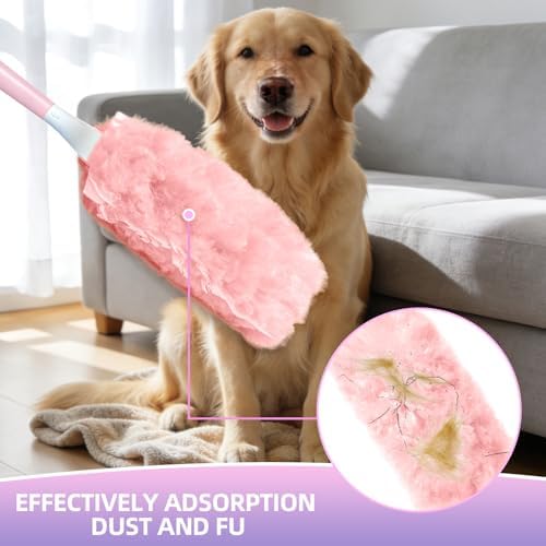 30 Count Duster Refills Compatible with Swiffer Handle, 360° Multi-Surface Duster Refills with 1 Handle, Dusters with 5X Microfibers for Cleaning Home, Furniture, Electronics, Office, Blinds - Image 5