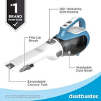 Black+Decker, Dustbuster AdvancedClean Handheld Vacuum Cordless, Compact Home and Car Vacuum with Crevice Tool, Rotating Nozzle and Charging Station - Image 3