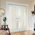 MIULEE Ivory 40 x 72 Inches Sidelight Curtains for French Door Sheer Panels by MIULEE
