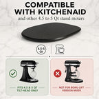 Ibyx Mixer Slider, Stand Mixer Sliding Mat, Black, 4.5 Qt, Made in Canada - Image 5