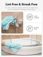 Fantasticlean Microfiber Cleaning Cloth Roll- 40 Sheets, 12" x 12" (Blue) - Image 5