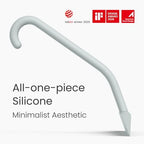 dancemoon JustHang Shower Squeegee with Built-in Hook, 10-Inch Sage Green - Image 4