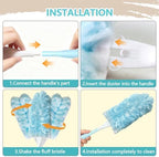 60 Pack Duster Refills Kit Disposable for Swiffer Duster Handle - Image 5