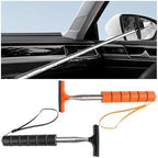 Bittwee 2PCS Car Side Mirror Squeegee, Retractable Auto Rearview Mirror Wiper, All-Purpose Window Squeegee for Cleaning Shower Glass Door, Vehicle Accessories Universal Fit（Orange/Black） by Bittwee
