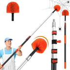 18FT Cobweb Duster with Extension Pole,Spider Web Brush with Pole by ACTREY