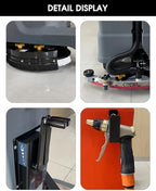 HANTINSTOM Ride-on Commercial Floor Scrubber with 20" Ultra-Wide Scrubbing Path,High-pressure Watergun，LED Light,22.5 Gal Large Solution Tank,3 Hours Wireless Working Time, 31,400 Sqft/h - Image 6