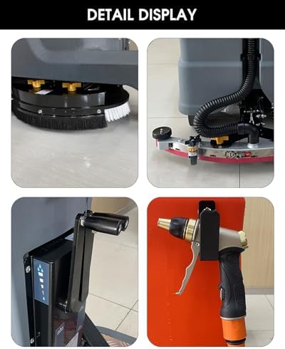 HANTINSTOM Ride-on Commercial Floor Scrubber with 20" Ultra-Wide Scrubbing Path,High-pressure Watergun，LED Light,22.5 Gal Large Solution Tank,3 Hours Wireless Working Time, 31,400 Sqft/h - Image 6