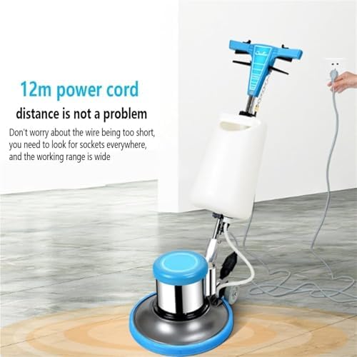 Commercial Floor Polisher, Heavy-Duty Buffer with 17in Scrubber and 3 Pads for Professional Cleaning - Image 2