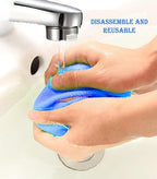 Car Windshield Cleaner Tool with Reusable Pads Extendable Handle(Blue) - Image 6