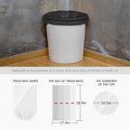 Teivio 3 Gallon 260 Counts Small Trash Bags Garbage Bags, Bathroom Trash Can Bin Liners, Small Plastic Bags for Home Office Kitchen (Black) - Image 2