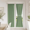 Vatge Sage Green Door Curtains for Door Window,72 Inch Length Front Door Curtains for Glass Window, 1 Panel, W25 x L72, Sage Green by Vatge
