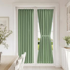 Vatge Sage Green Door Curtains for Door Window,72 Inch Length Front Door Curtains for Glass Window, 1 Panel, W25 x L72, Sage Green by Vatge