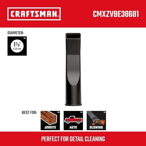 CRAFTSMAN CMXZVBE38681 1-7/8 in. Car Nozzle Wet Dry Shop Vacuum Attachment - Image 2