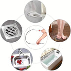 Flexible Drain Clog Remover Tool, Extra Long Plumbing Snake Hair Catcher with 4-Prong Grabber Claw, Heavy-Duty Spring Reacher for Kitchen Sink, Bathroom Tub, Sewer & Dropped Items (24 inch) - Image 6