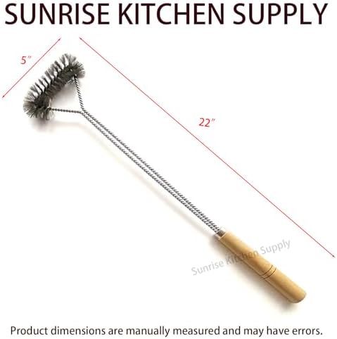 SUNRISE Fryer Brush with Long Handle (Stainless Steel, Single Brush) - Image 5