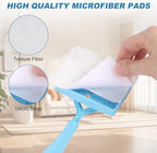 10 Pack Replacement Pads Compatible with Baseboard Buddy Cleaner Tool - Microfiber Reusable Cleaning Pads for Wet & Dry Use (Cleaner Tool NOT Included) - Image 2