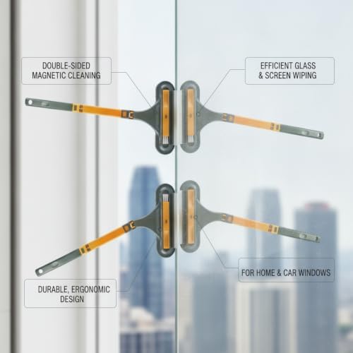 for Home Windows and Car Windshields: Double-Sided Magnetic Glass Cleaner Wiper Tool (1 Piece) - Image 4
