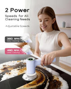 PUFTEM Electric Shower Scrubber, Cordless Bathroom Scrubber, Dual Direction - Image 4