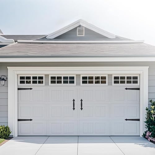 Magnetic Garage Door Accents Hardware with 4 Faux Hinges and 2 Handles - Image 4