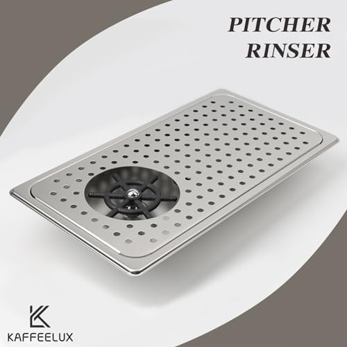 Pitcher Washer, Espresso Washer, Drainage and Drip Tray Stainless Steel Bar Glass Washer is The Sink, and The Cup Spray Washer is The Home Kitchen Hotel Cafe Restaurant (KF27-Silver) - Image 2