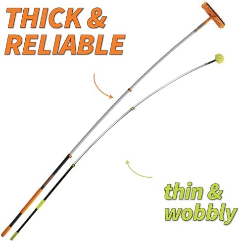 4-12 ft Window Washing Kit with Extension Pole (20+ Foot Reach) - Image 3